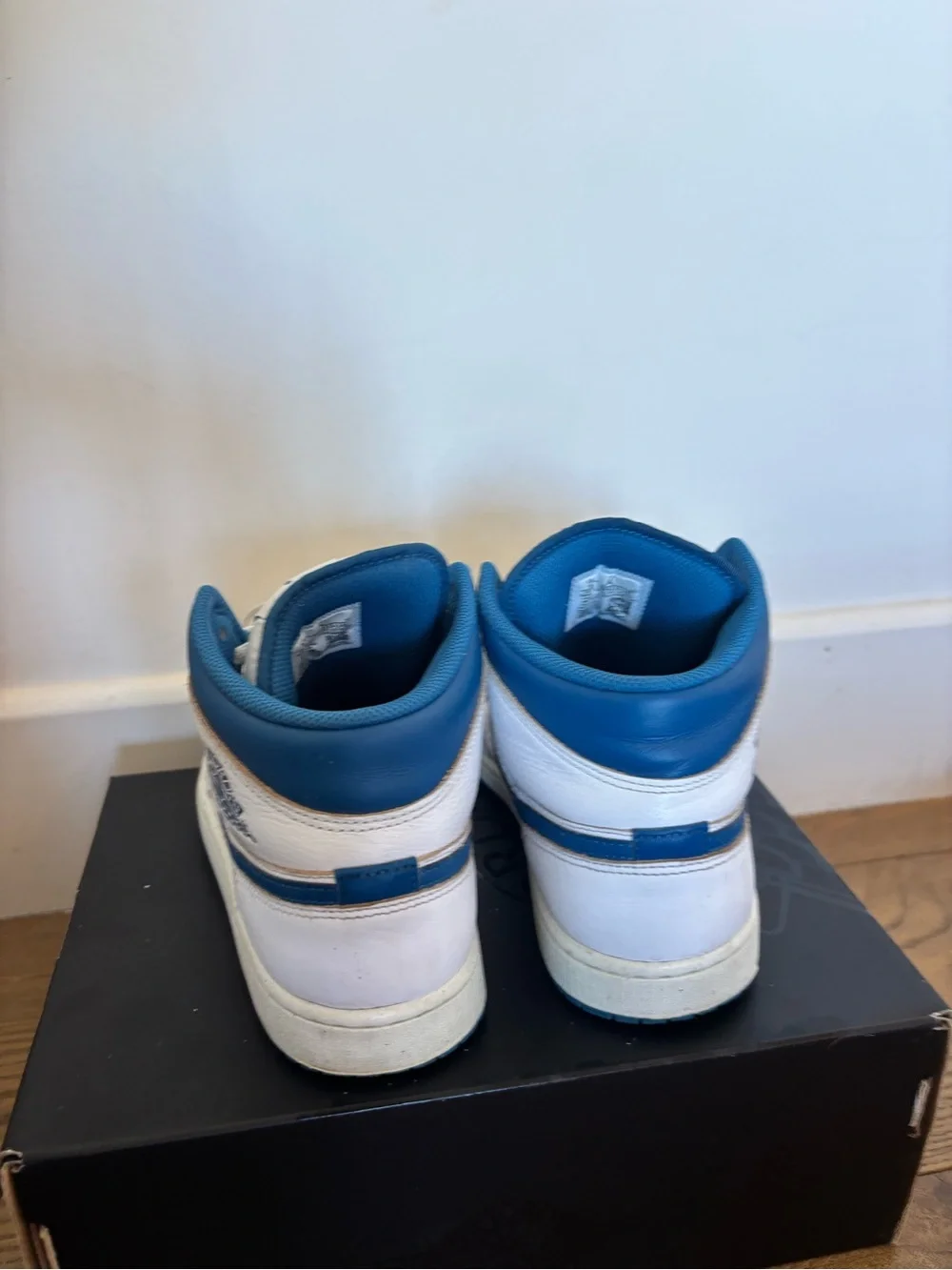 Nike Air Jordan 1 Mid SE Shoes Industrial Blue White FN5215-141 Men's 9